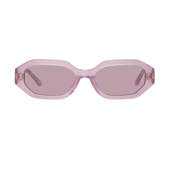 THE ATTICO X Linda Farrow Irene Sunglasses in Pink Silver With Case Womens - Picture 2 of 15